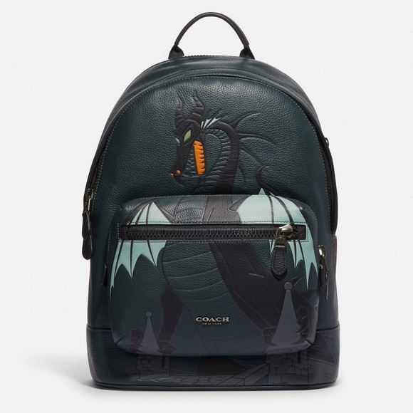 Disney X Coach West Backpack With Maleficent Dragon Motif - Picture 1 of 4